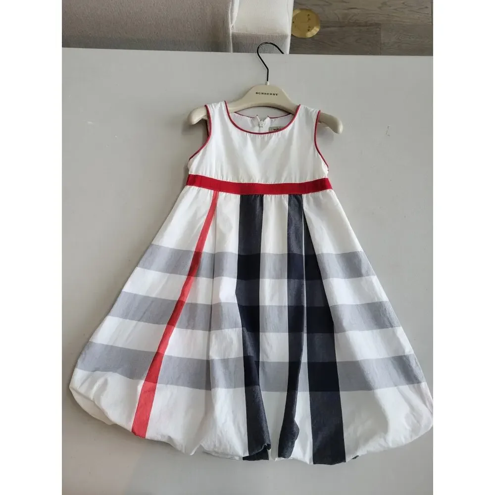 BURBERRY Dress 3Y Nova Check Sleeveless Summer Sun Dress Toddler